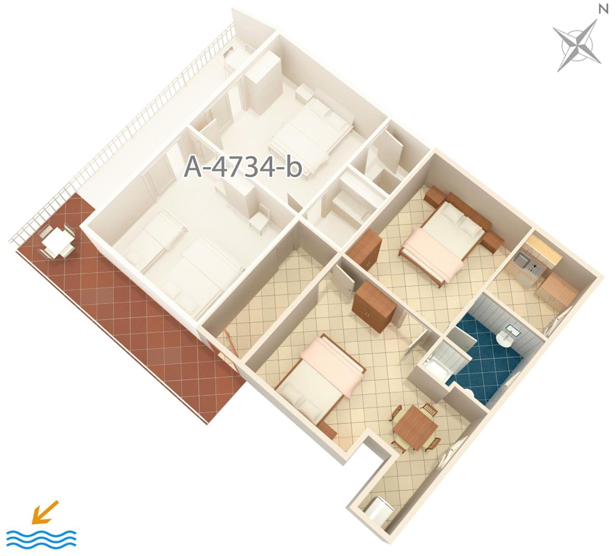 Apartments By The Sea Podaca, Makarska - 4734 المظهر الخارجي الصورة