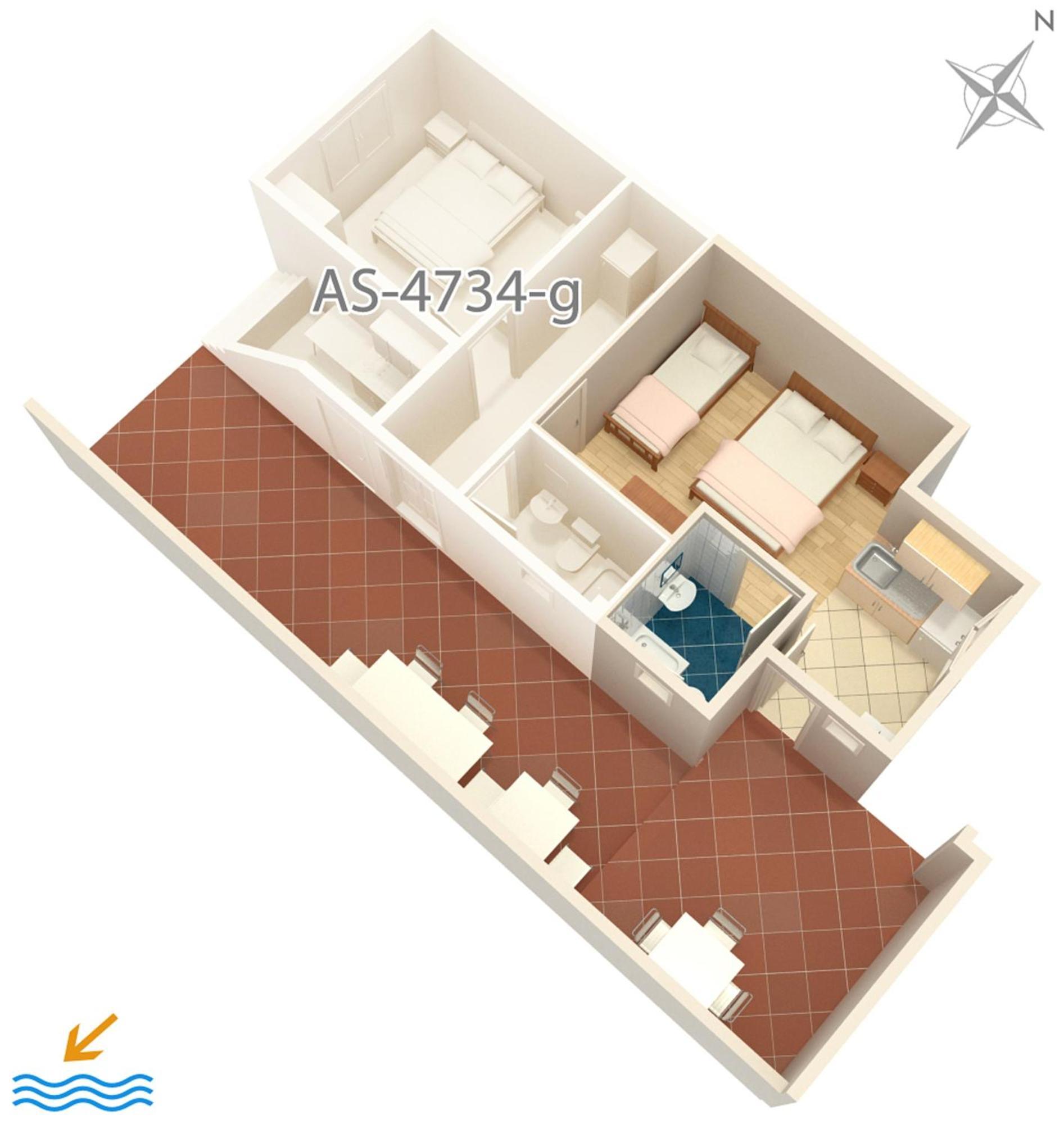 Apartments By The Sea Podaca, Makarska - 4734 المظهر الخارجي الصورة